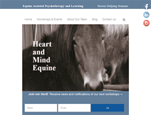 Tablet Screenshot of heartandmindequine.com